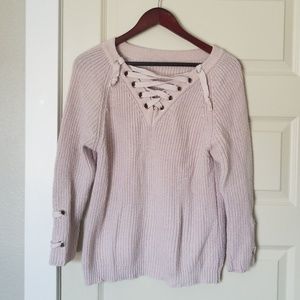 Faded Purple Laced Sweater